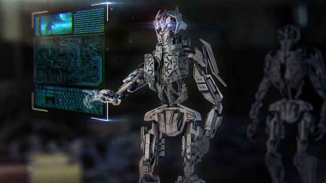 robot u projekce